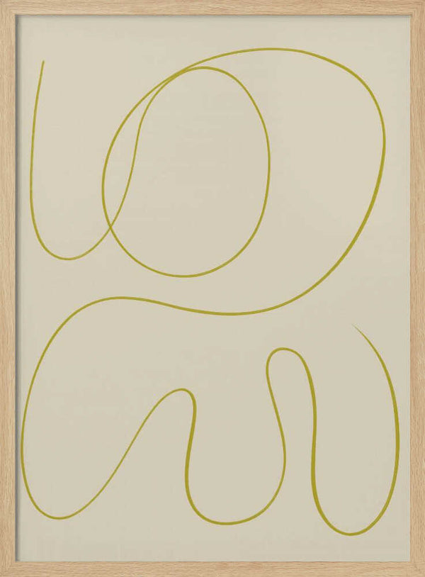 Tablou înramat „Curved Line Dance” de Treechild