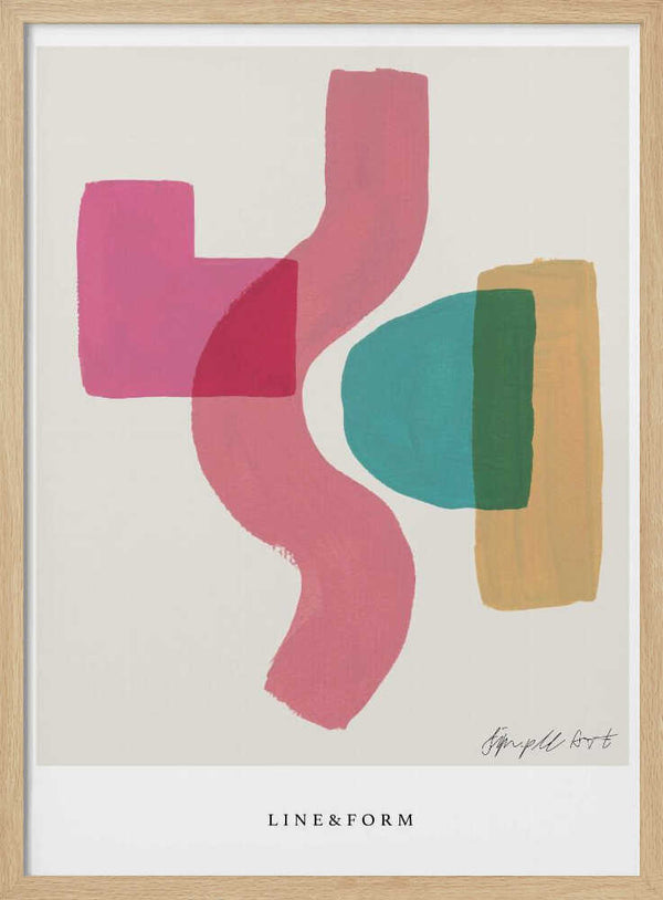 Tablou înramat „Shapes in Motion” de Treechild