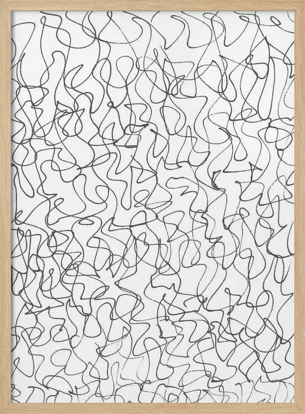 Tablou înramat „Chaotic Line 2” de Isabelle Brent