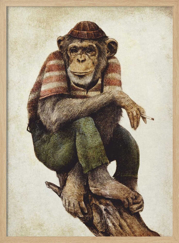 Tablou înramat „Smoke &amp; Chill” de Mike Koubou