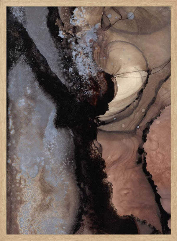 Tablou înramat „Organic Shapes with Earthy Tones” de uplusmestudio