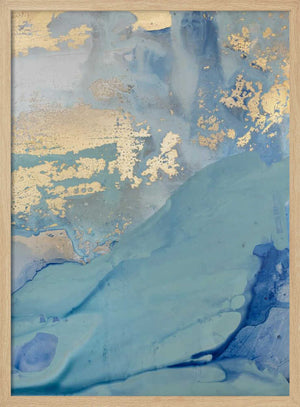 Tablou înramat „Golden Wavescape” de Julia Contacessi