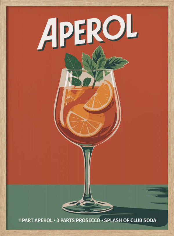 Tablou înramat „Aperol Vintage No 2” de Andreas Magnusson