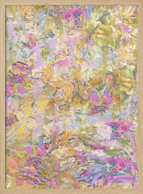 Tablou înramat „Repeatpattern Moningpond Yellow” de Dorothy Fagan