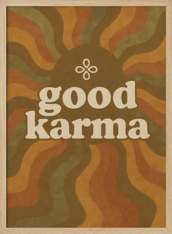 Tablou înramat „Karma Waves” de Treechild