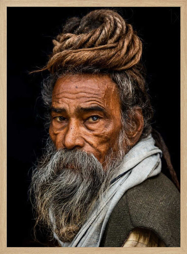 Tablou înramat „Portrait of a Sadhu...” de Rakesh J.V