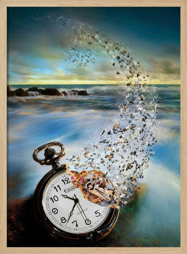 Tablou înramat „The Vanishing Time” de Sandy Wijaya