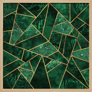 Tablou înramat „Deep Emerald” de Elisabeth Fredriksson