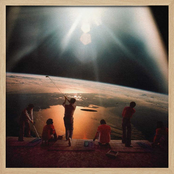 Tablou înramat „Golfing In Space” de Taudalpoi