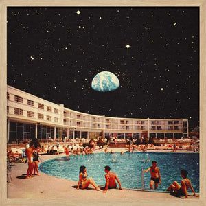 Tablou înramat „Lunar Pool” de Taudalpoi