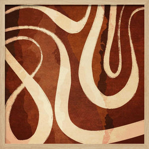 Tablou înramat „Curved Pathways” de Emel Tunaboylu