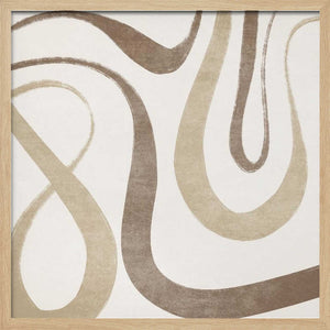 Tablou înramat „Curves and Waves” de Emel Tunaboylu