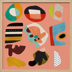 Tablou înramat „Minimal Shapes Bunte2” de Ana Rut Bre
