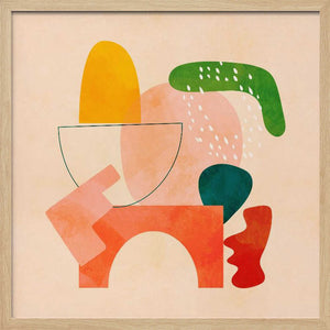 Tablou înramat „Shapes Play2 Kopie” de Ana Rut Bre