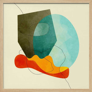 Tablou înramat „Shapes&lines Kopie” de Ana Rut Bre
