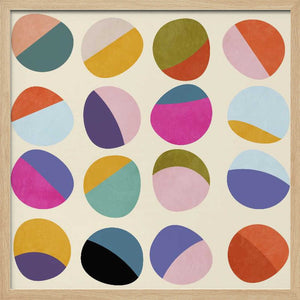 Tablou înramat „Pattern3 Mid Bunt 6 Kopie” de Ana Rut Bre