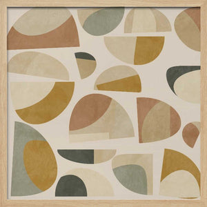 Tablou înramat „Pattern3 Mid Earth 1 Kopie” de Ana Rut Bre