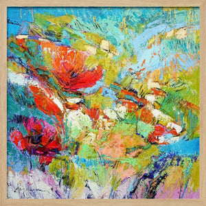 Tablou înramat „Floral Harmony Burst” de Dorothy Fagan