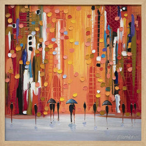Tablou înramat „Hot Rainy Sunset” de Ekaterina Ermilkina