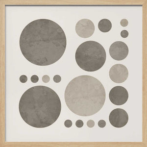 Tablou înramat „Dotty Taupe Delight No2” de Ema Paraschiv