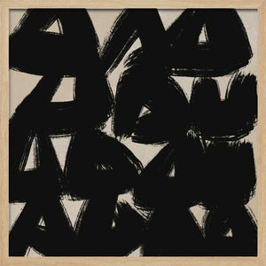 Tablou înramat „Bold Brush Shapes” de Little Dean