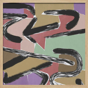 Tablou înramat „Chaotic Brushstrokes” de Little Dean
