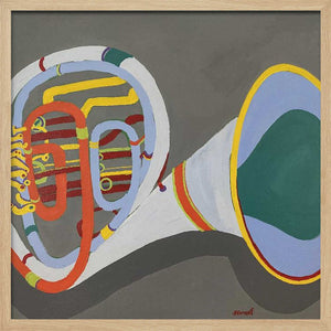 Tablou înramat „French Horn” de Sue Graef