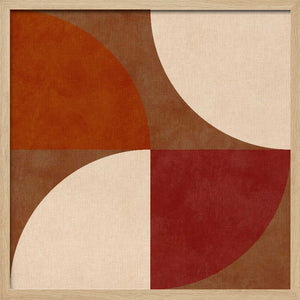 Tablou înramat „Autumn Mid Century Earthy 13” de Ana Rut Bre
