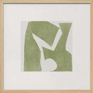 Tablou înramat „Green Geometric Harmony” de THE MIUUS STUDIO