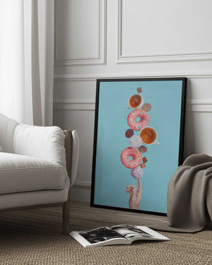 Tablou înramat „Weekend donuts” de Dina Belenko