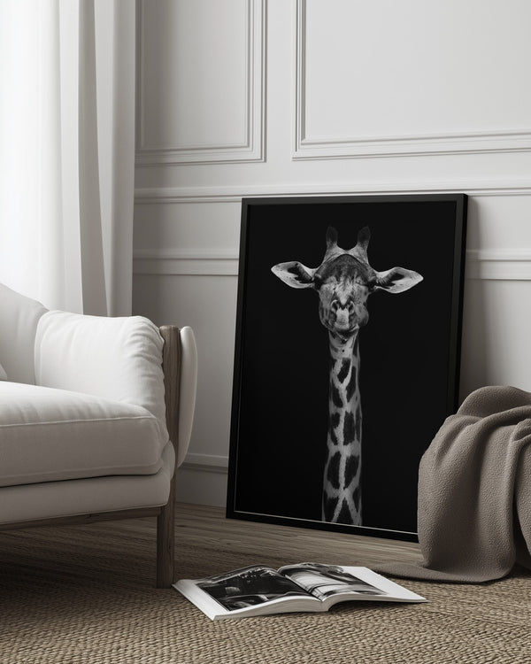 Tablou înramat „Giraffe Portrait” de WildPhotoArt