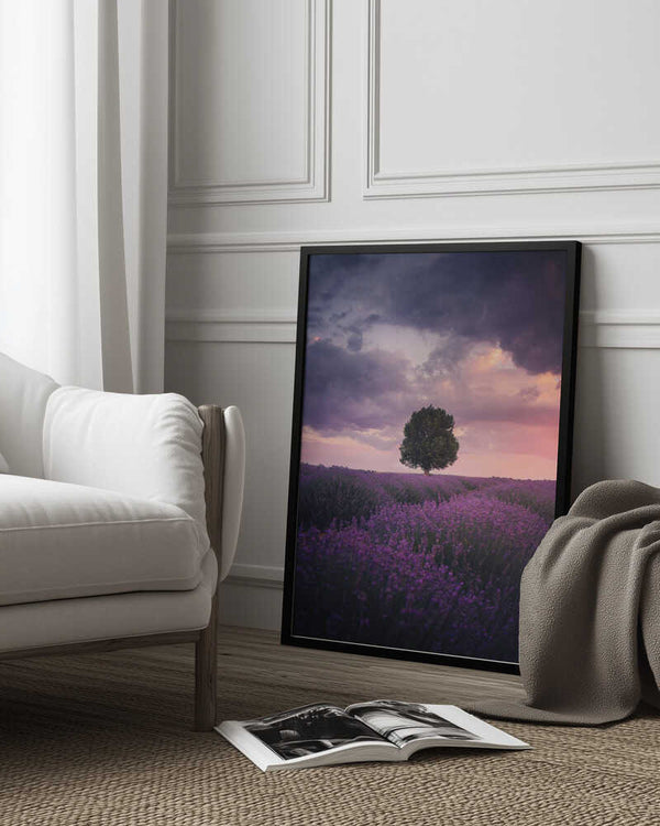 Tablou înramat „Lavender Fields, Isparta” de Cuma Cevik