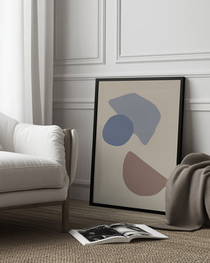 Tablou înramat „Organic Shapes 04” de Pictufy Studio