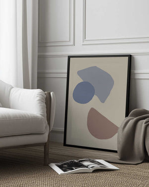 Tablou înramat „Organic Shapes 04” de Pictufy Studio
