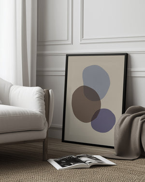 Tablou înramat „Organic Shapes 05” de Pictufy Studio