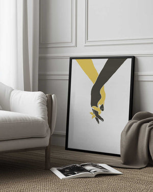 Tablou înramat „Holding Hands” de Pictufy Studio II