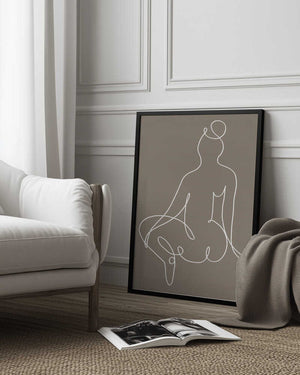 Tablou înramat „Sitting Down 02” de Pictufy Studio II