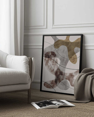Tablou înramat „Brown Seaweed” de Pictufy Studio II