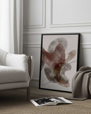 Tablou înramat „Red Seaweed” de Pictufy Studio II