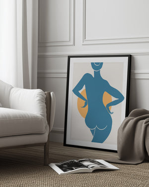 Tablou înramat „Blue Woman” de Pictufy Studio II