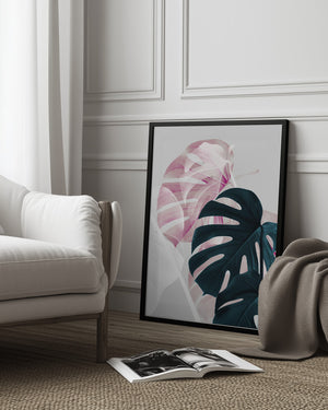 Tablou înramat „Monstera Creative 08” de Pictufy Studio III