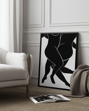 Tablou înramat „Lovers Black” de Pictufy Studio II