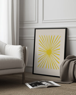 Tablou înramat „The Sun” de Pictufy Studio