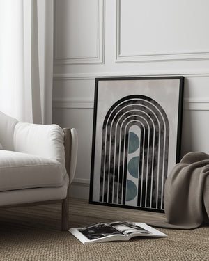 Tablou înramat „arch_capsule_001_green” de Pictufy Studio II