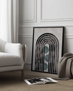 Tablou înramat „arch_capsule_001_green” de Pictufy Studio II