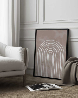 Tablou înramat „Arch_one way_003_white” de Pictufy Studio II