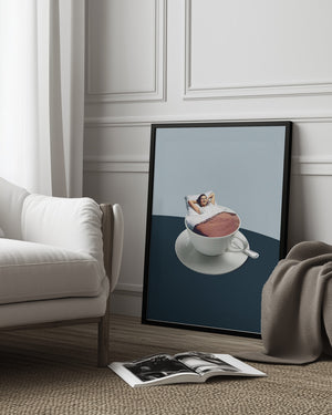 Tablou înramat „Morning rituals” de Maarten Léon