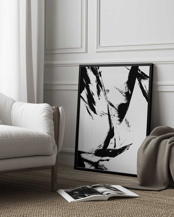 Tablou înramat „Ink Brush Flow” de uplusmestudio