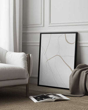 Tablou înramat „Subtle Flow Lines” de uplusmestudio