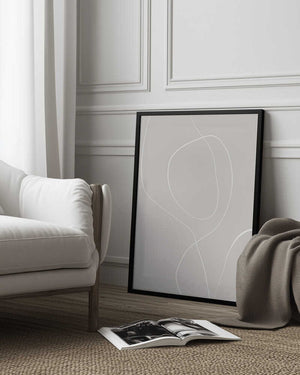 Tablou înramat „Flowing Lines Harmony” de uplusmestudio